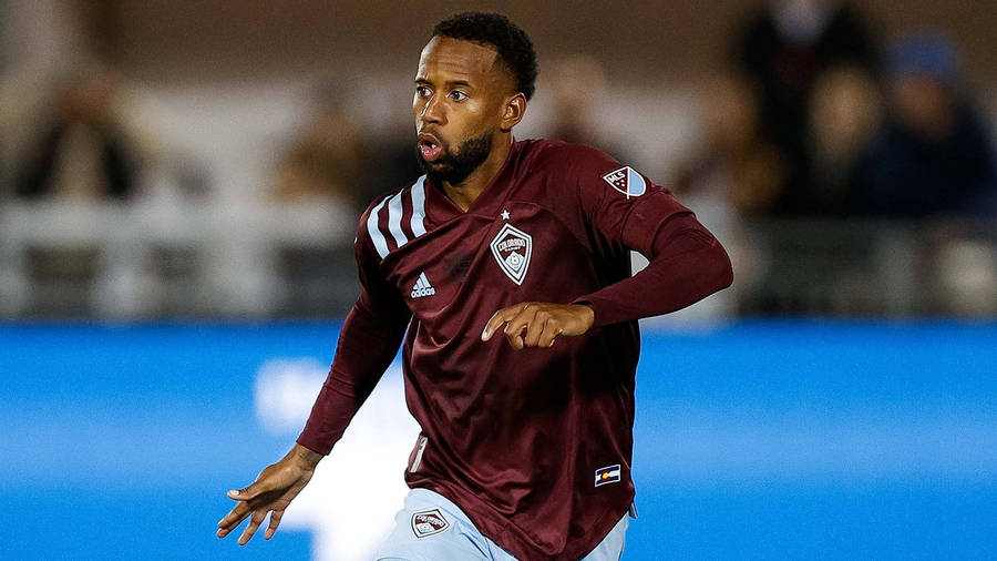 Kellyn Acosta Kick Ball Hyped Up Colorado Rapids Wallpaper