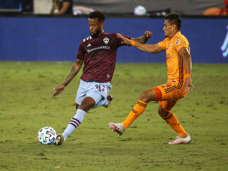 Kellyn Acosta Kicking Ball Colorado Rapids Wallpaper