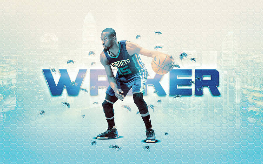 Kemba Walker Honeycomb Bees Art Wallpaper