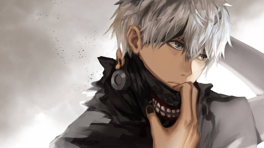 Ken Kaneki Mask Off Fan Art Wallpaper