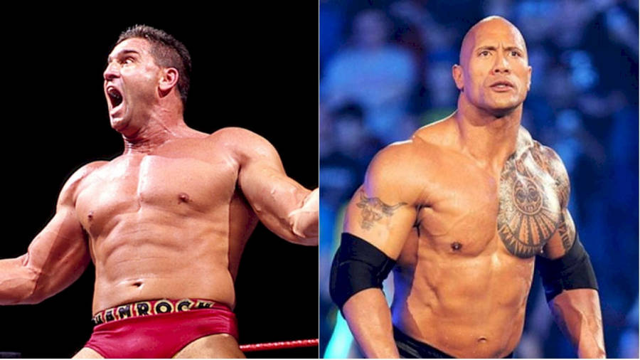 Ken Shamrock And Dwayne Johnson Wallpaper