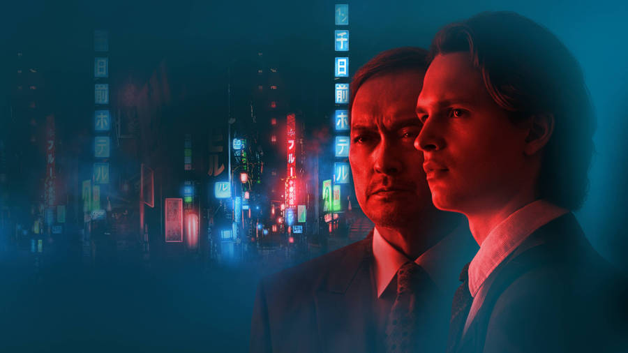 Ken Watanabe Ansel Elgort Tokyo Vice 2022 Poster Wallpaper