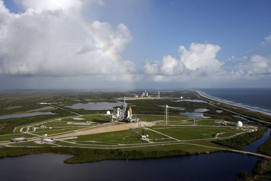 Kennedy Space Center Aerial View Wallpaper