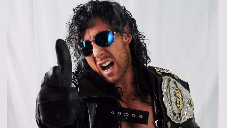 Kenny Omega Finger Gun Championship Belt Wallpaper