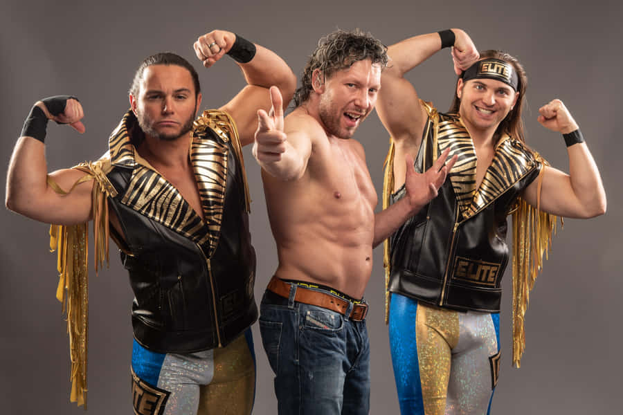 Kenny Omega With The Young Bucks Wallpaper