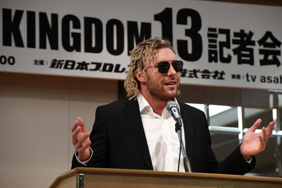 Kenny Omega Wrestle Kingdom 13 Press Conference Wallpaper