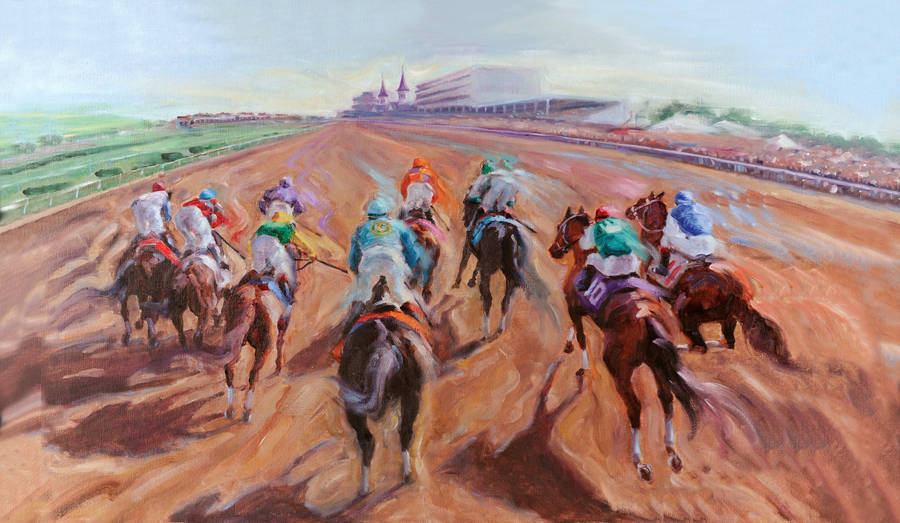 Kentucky Derby Race Painting Wallpaper