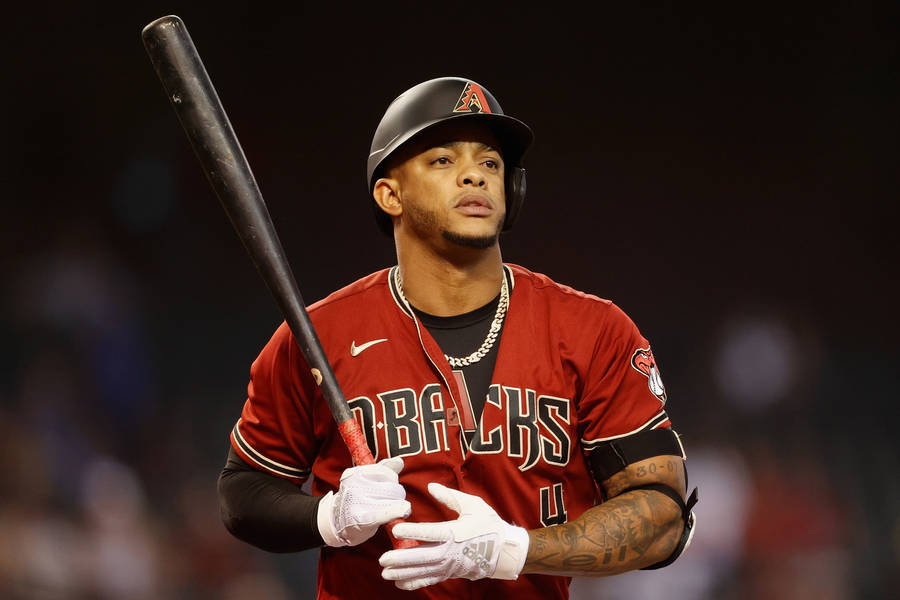 Ketel Marte Red Uniform Wallpaper