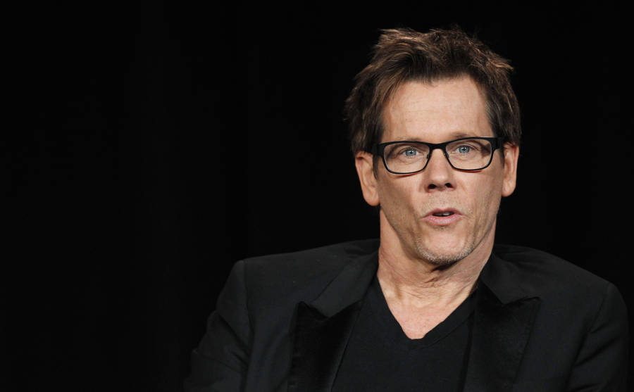 Kevin Bacon In Black Wallpaper