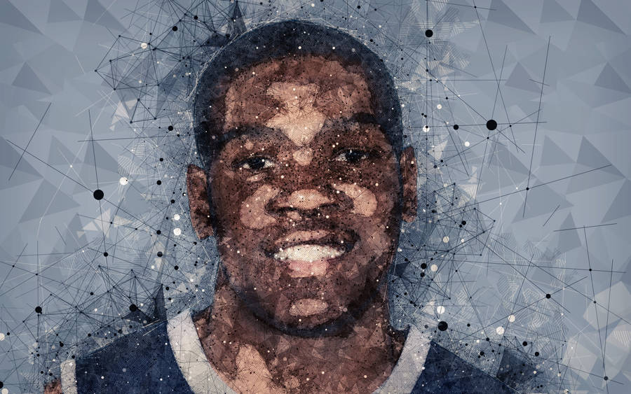 Kevin Durant Geometric Art Wallpaper