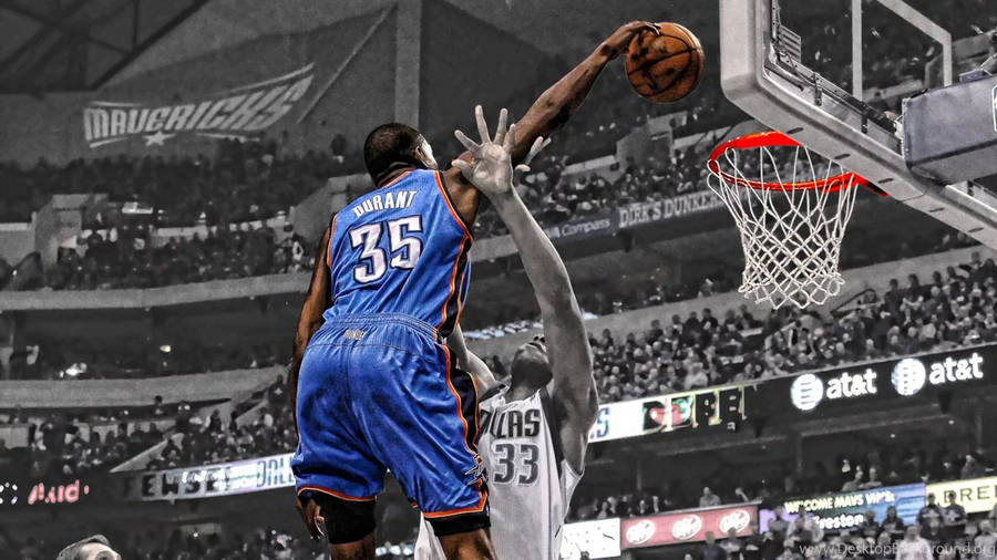 Kevin Durant Selective Color Wallpaper