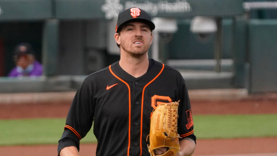 Kevin Gausman Wearing Black Jersey Wallpaper