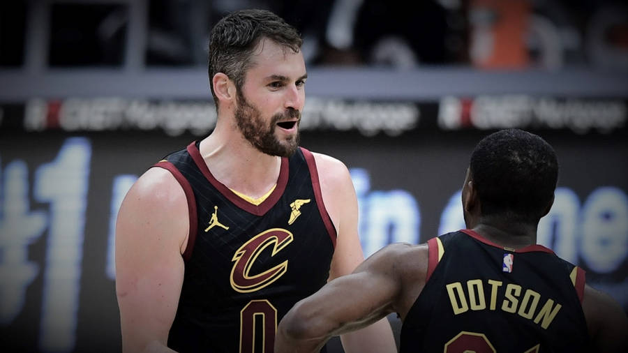 Kevin Love And Damyean Dotson Wallpaper