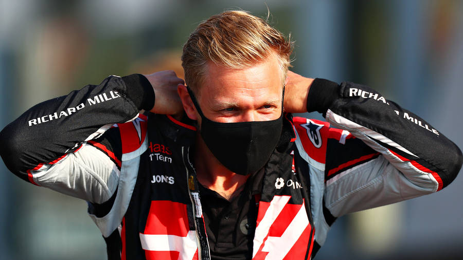 Kevin Magnussen Wearing A Mask Wallpaper