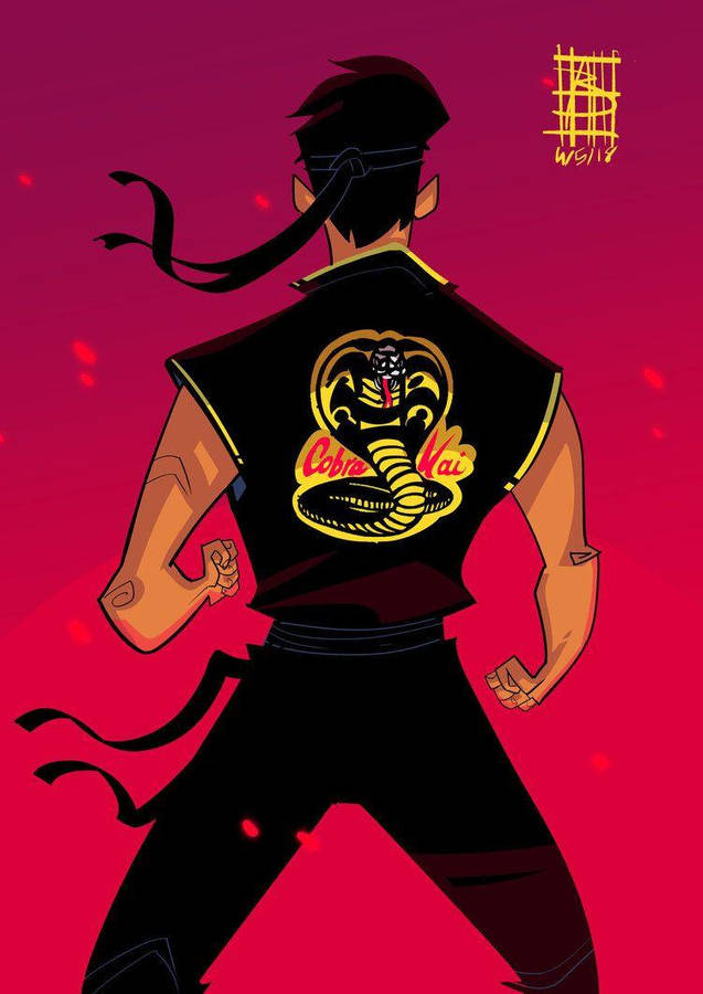 Key Characters Of Cobra Kai United In Dojo Wallpaper