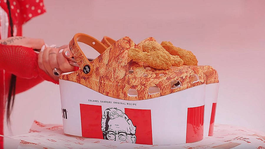 Kfc Inspired Crocs Wallpaper