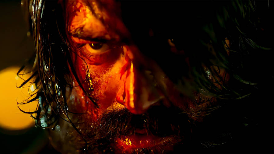 Kgf 4k Bloody Rocky Close-up Wallpaper