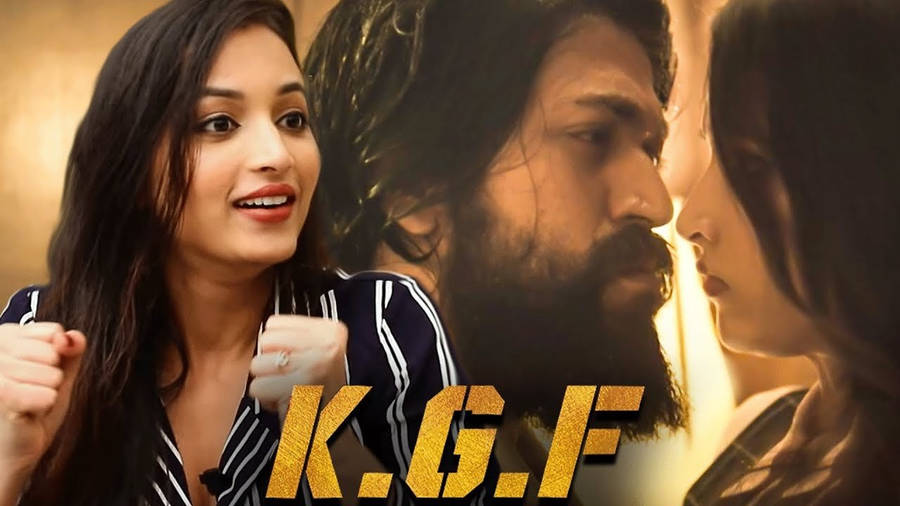 Kgf Reena And Rocky Couple Wallpaper