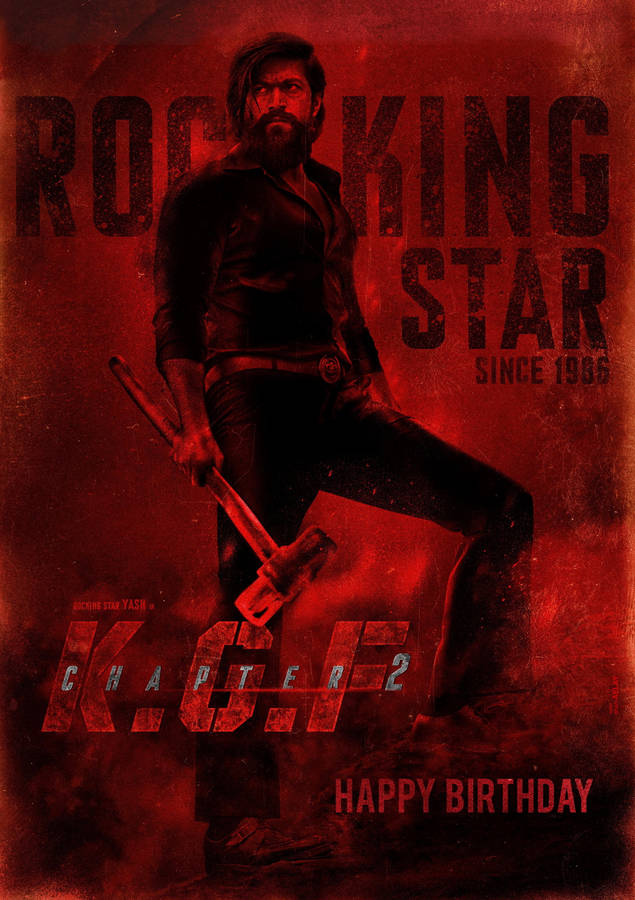 Kgf Yash Birthday Poster Wallpaper