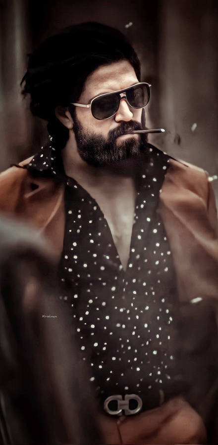 Kgf Yash Haughty Look Wallpaper