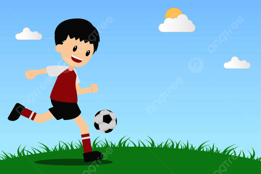 Kick The Winning Goal With Cute Soccer! Wallpaper