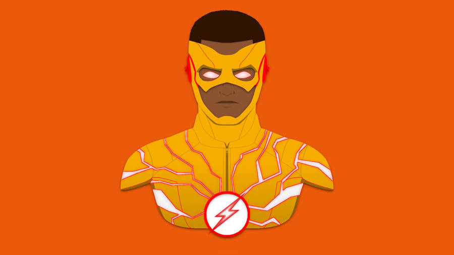 Kid Flash Bust Artwork Wallpaper