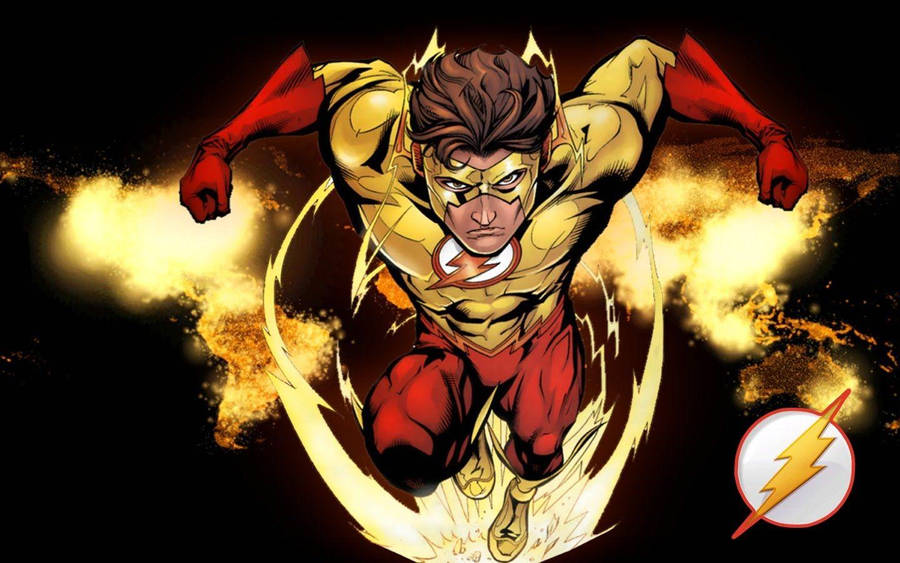 Kid Flash Graphic Artwork Wallpaper