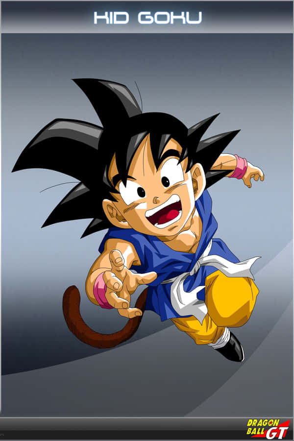 Kid Goku About To Unleash A Powerful Kamehameha! Wallpaper