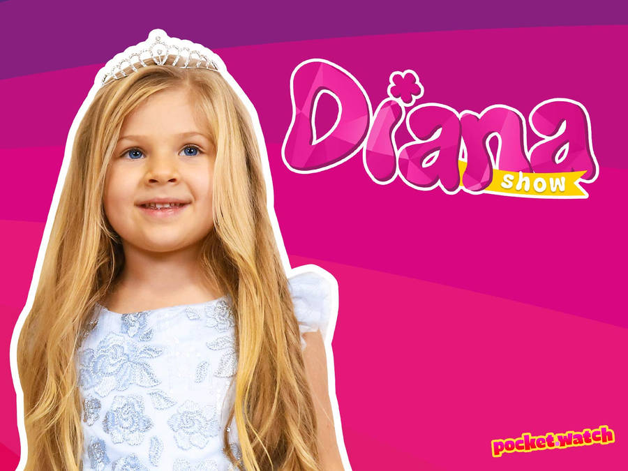 Kids Diana Show Pink Background Wallpaper