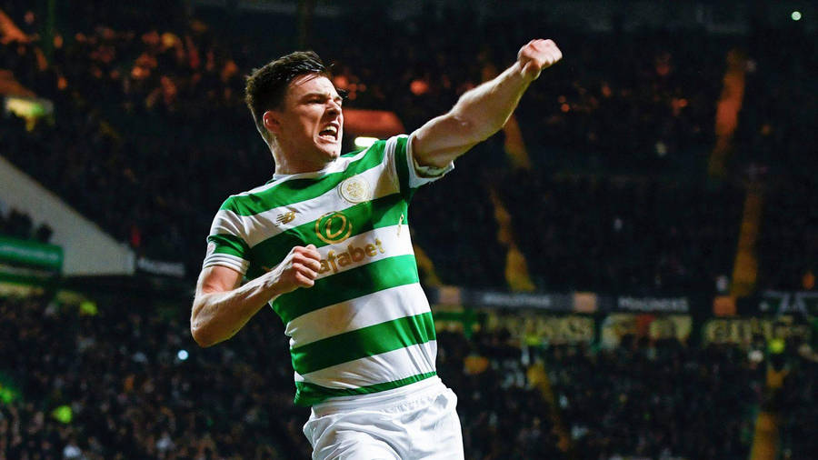 Kieran Tierney With Two Closed Fists Wallpaper