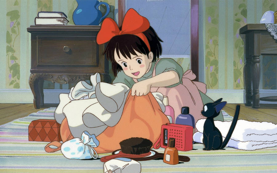 Kiki's Bag From Kikis Delivery Service Wallpaper