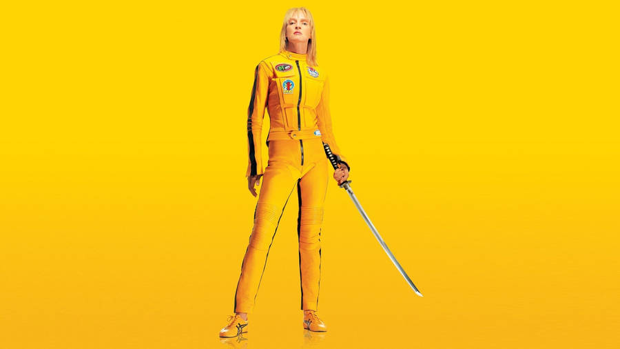 Kill Bill Yellow Jumpsuit Wallpaper