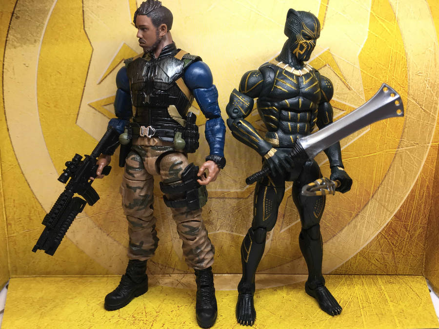 Killmonger And Erik Stevens Wallpaper