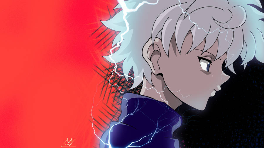 Killua 4k Side Profile Wallpaper