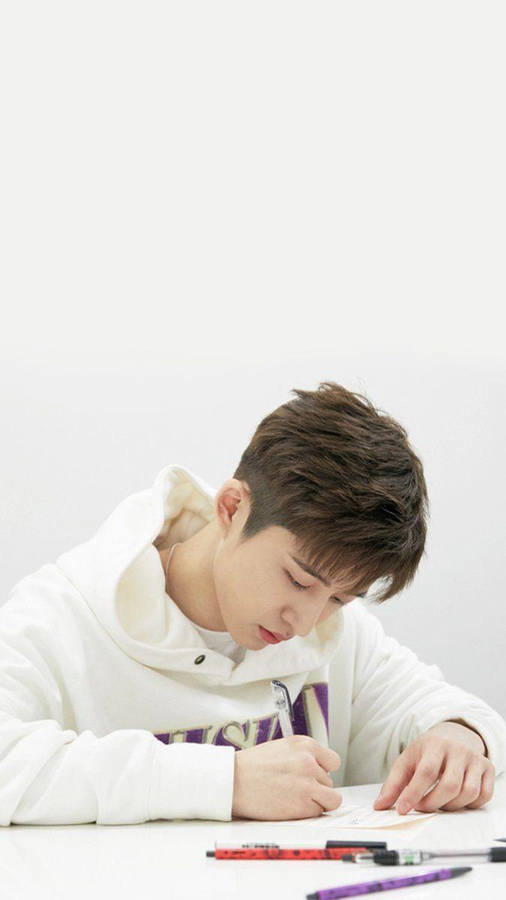 Kim Hanbin Fan Sign Event Wallpaper