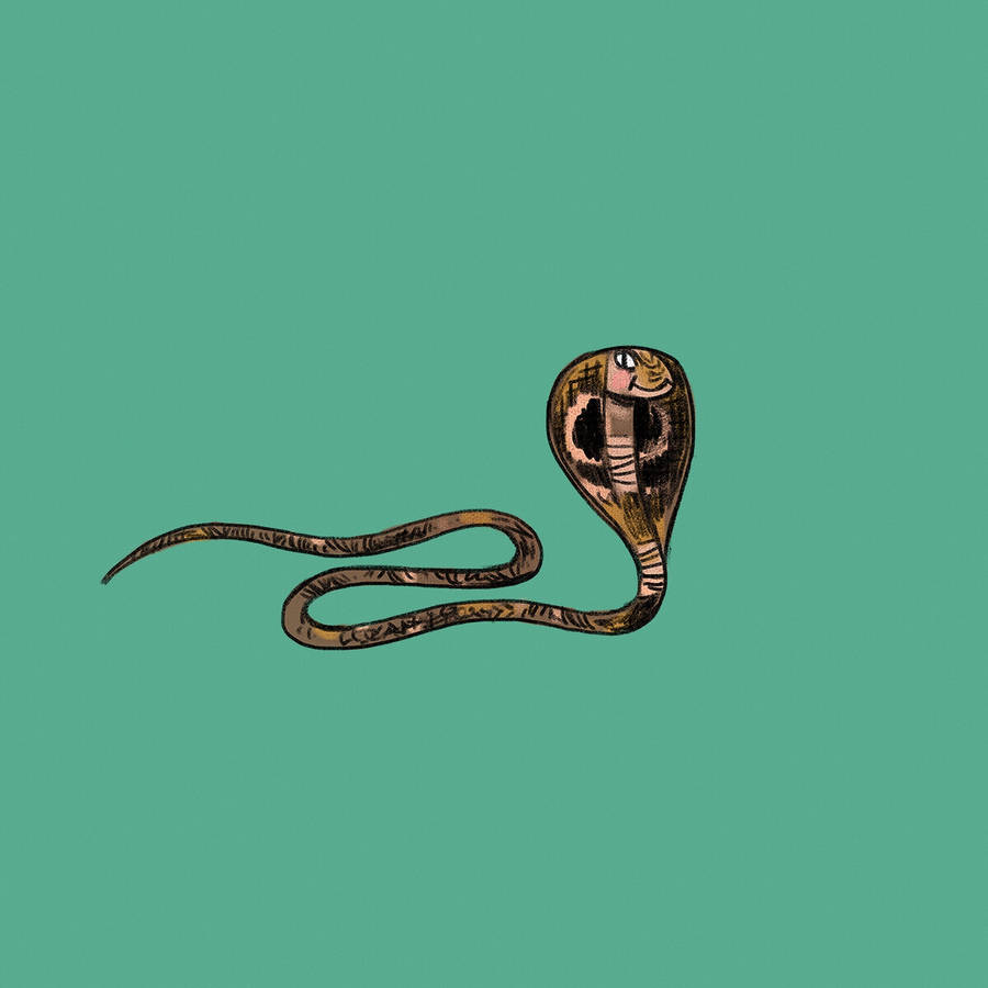 King Cobra Green Artwork Wallpaper