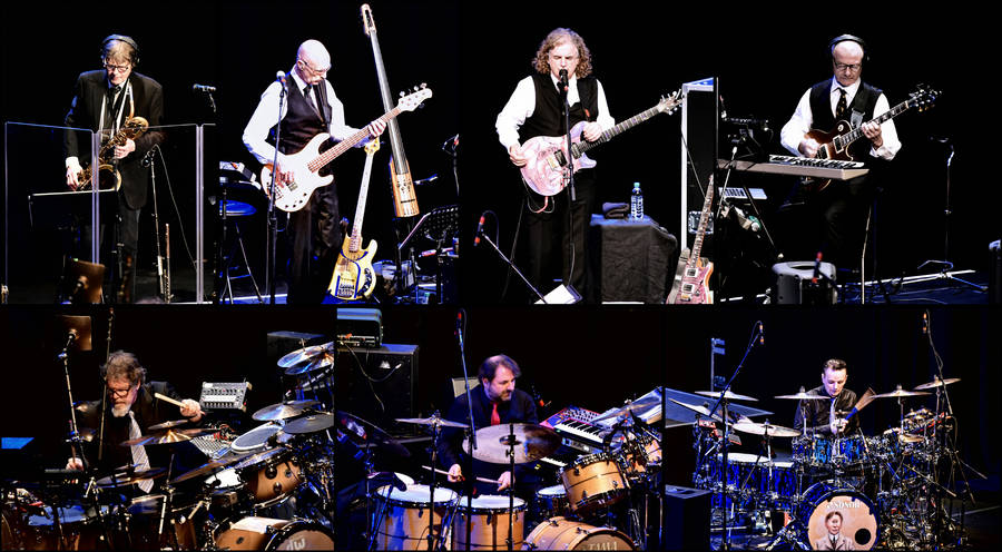 King Crimson Band Members Collage Wallpaper