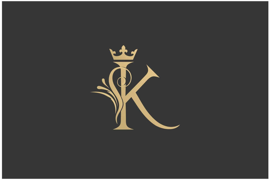 King Logo Monogram Wallpaper