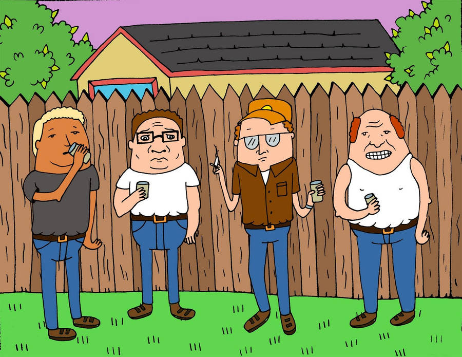 King Of The Hill Cartoon Hank Friends Wallpaper