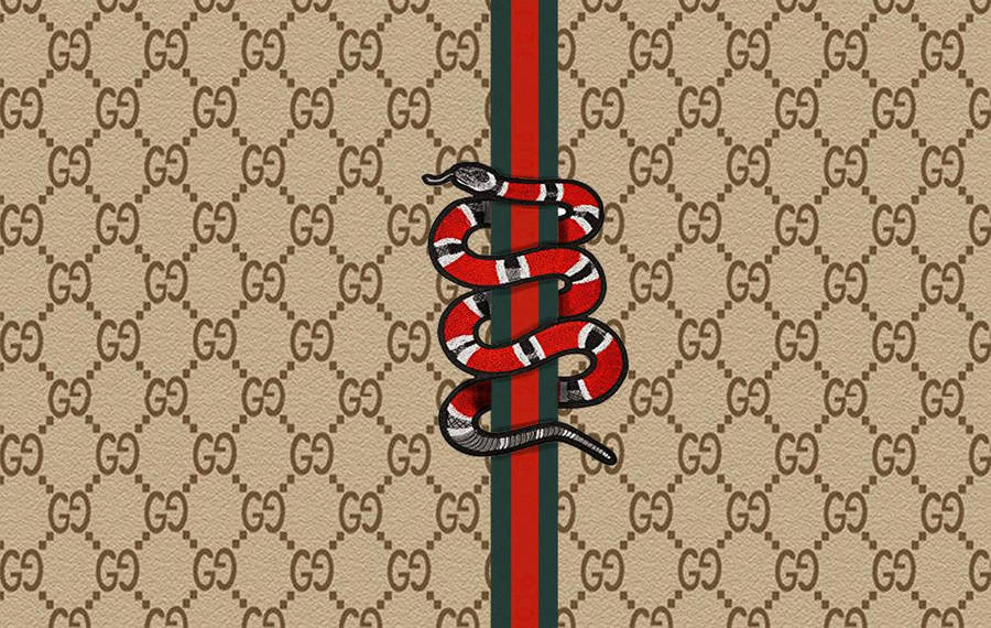 King Snake Gucci Pattern Wallpaper