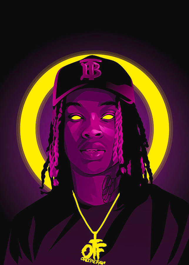 King Von Pink Art Wallpaper