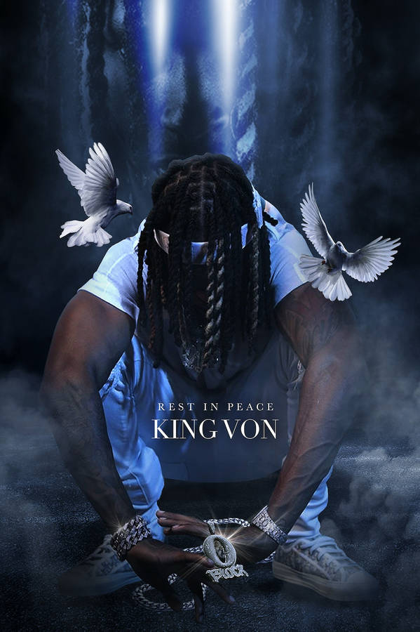 King Von Rest In Peace Wallpaper