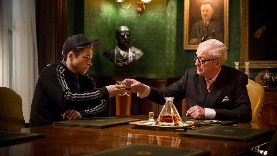 Kingsman The Secret Service Eggsy And Arthur Wallpaper