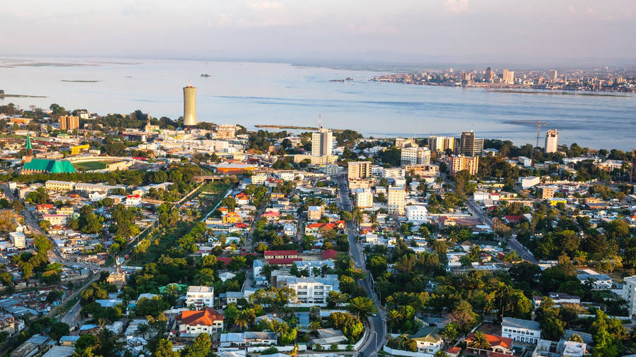 Kinshasa Aerial Photography Wallpaper