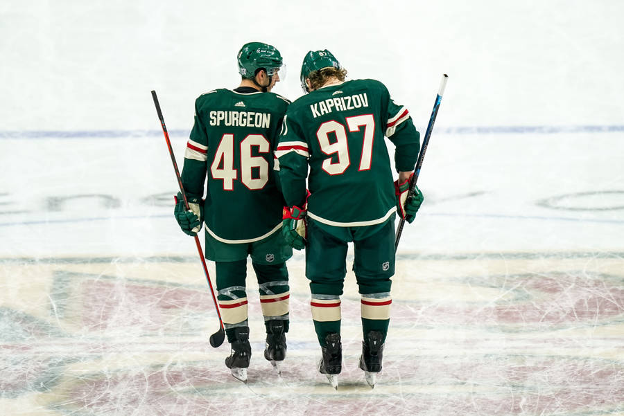 Kirill Kaprizov And Jared Spurgeon Wallpaper