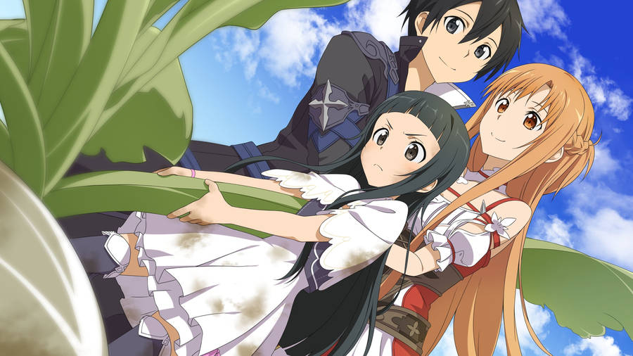 Kirito With His Family Wallpaper