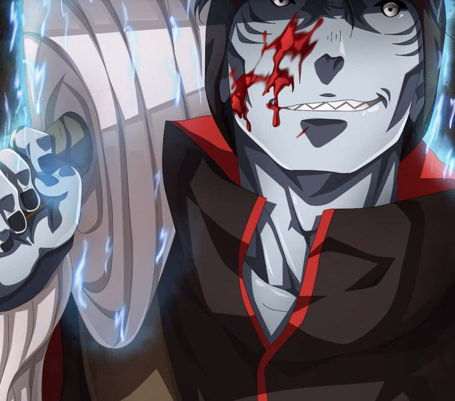 Kisame Bloody Face Close-up Wallpaper