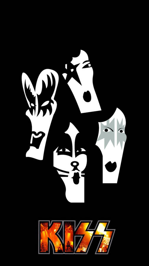 Kiss Band Drawing Wallpaper