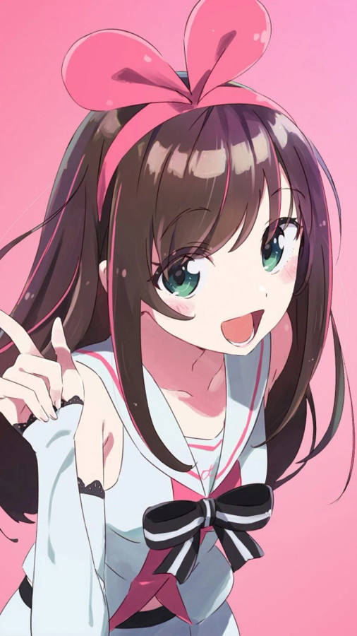 Kizuna Ai 4k Anime Phone Wallpaper