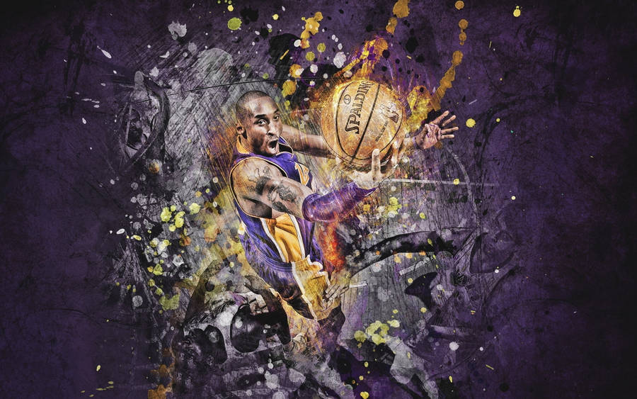 Kobe Bryant Paint Nba Desktop Wallpaper